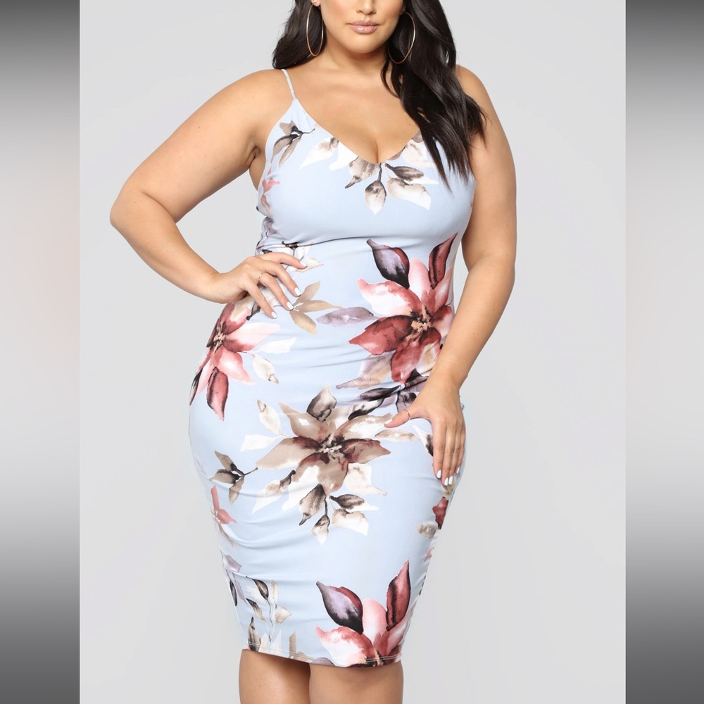 Fashion Nova Garden Fresh Floral Dress